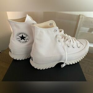 Converse White High-Top Sneakers